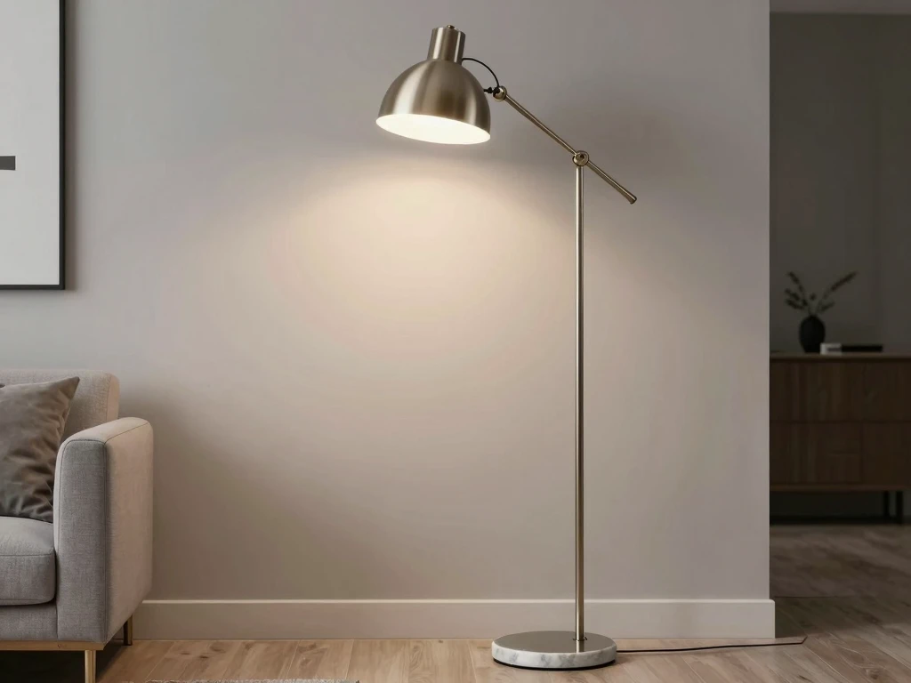 Meridian Floor Lamp with adjustable arm and premium materials